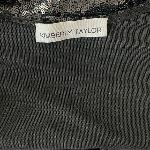 KIMBERLY TAYLOR Black Sequin Bodysuit - Picture 7 of 10